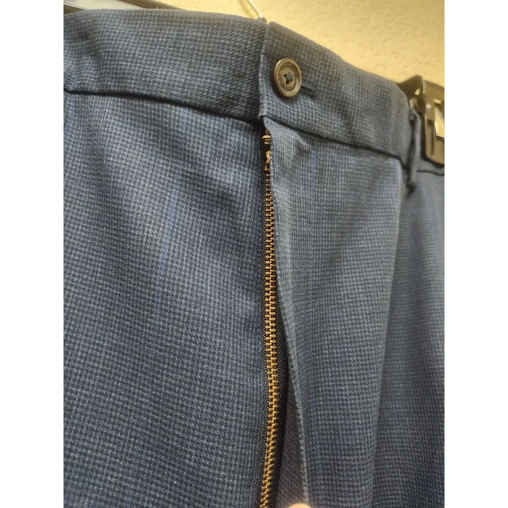 Brooks Brothers Men's Blue Chino Dress Pants Clark Fit W42/L30 Cotton